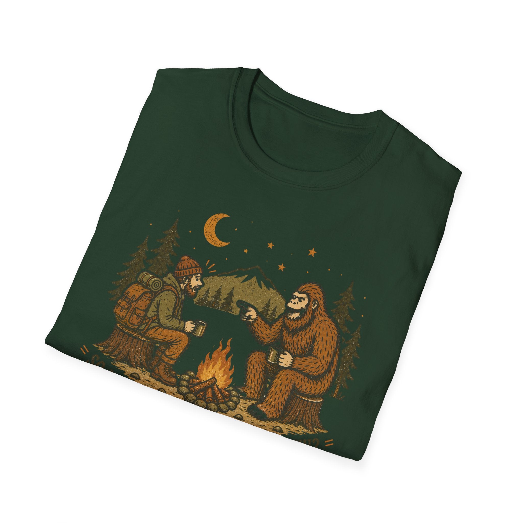 Hiker and Sasquatch T-Shirt