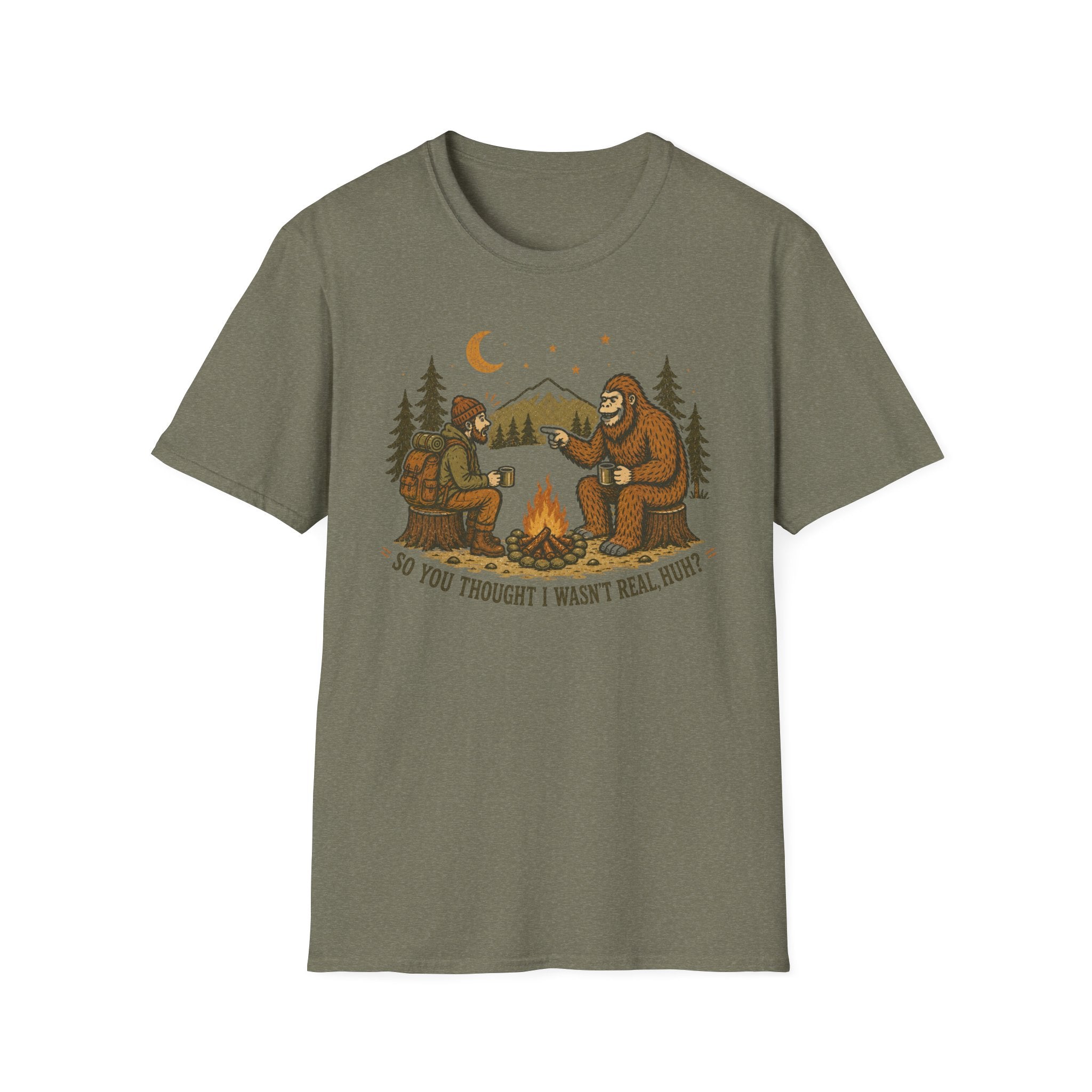 Hiker and Sasquatch T-Shirt