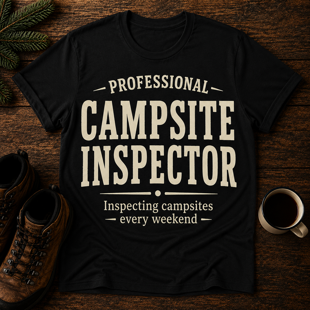 Professional Campsite Inspector T-Shirt