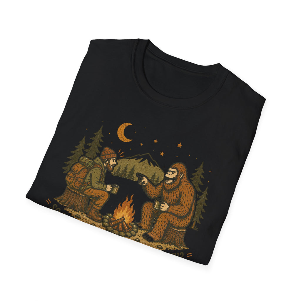 Hiker and Sasquatch T-Shirt