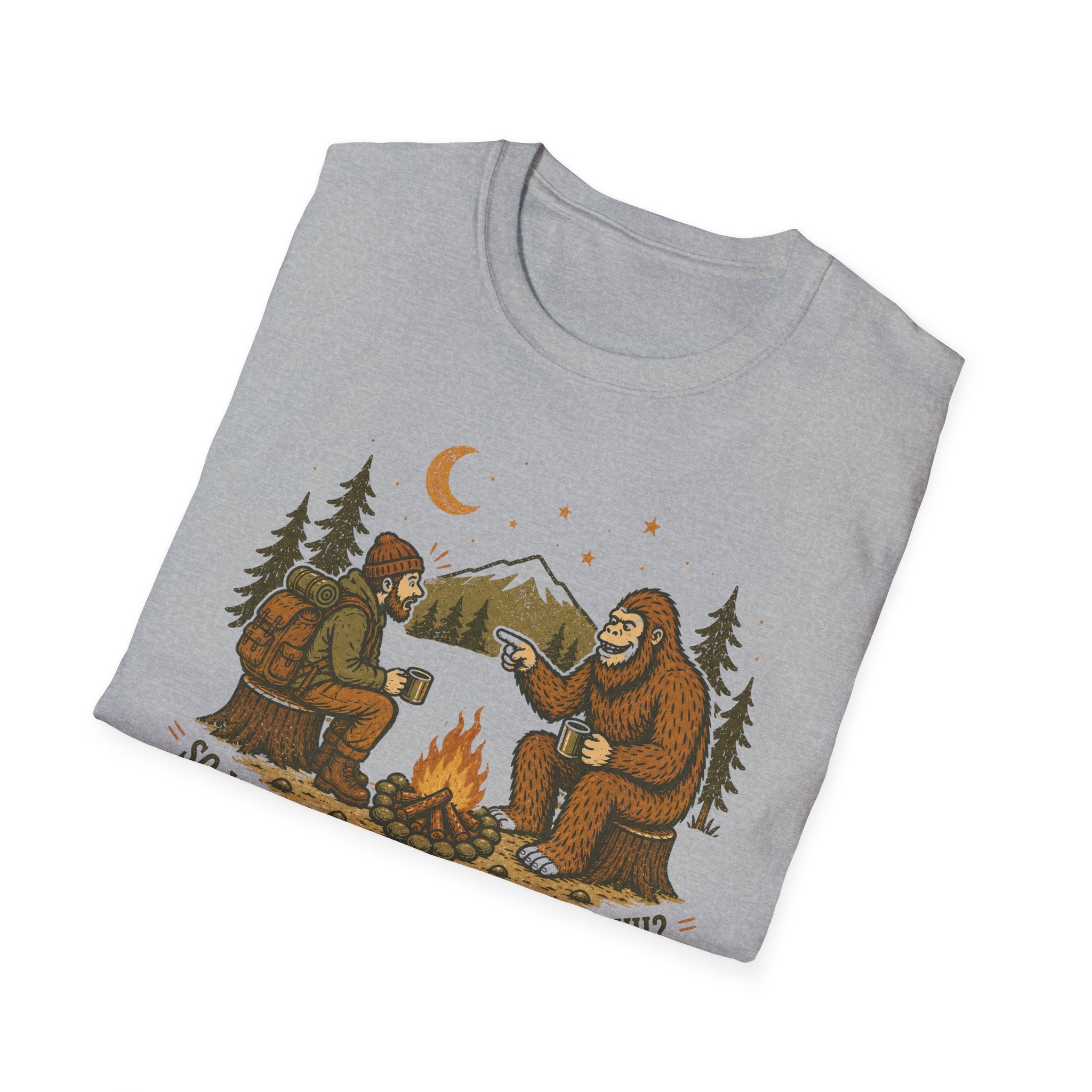 Hiker and Sasquatch T-Shirt