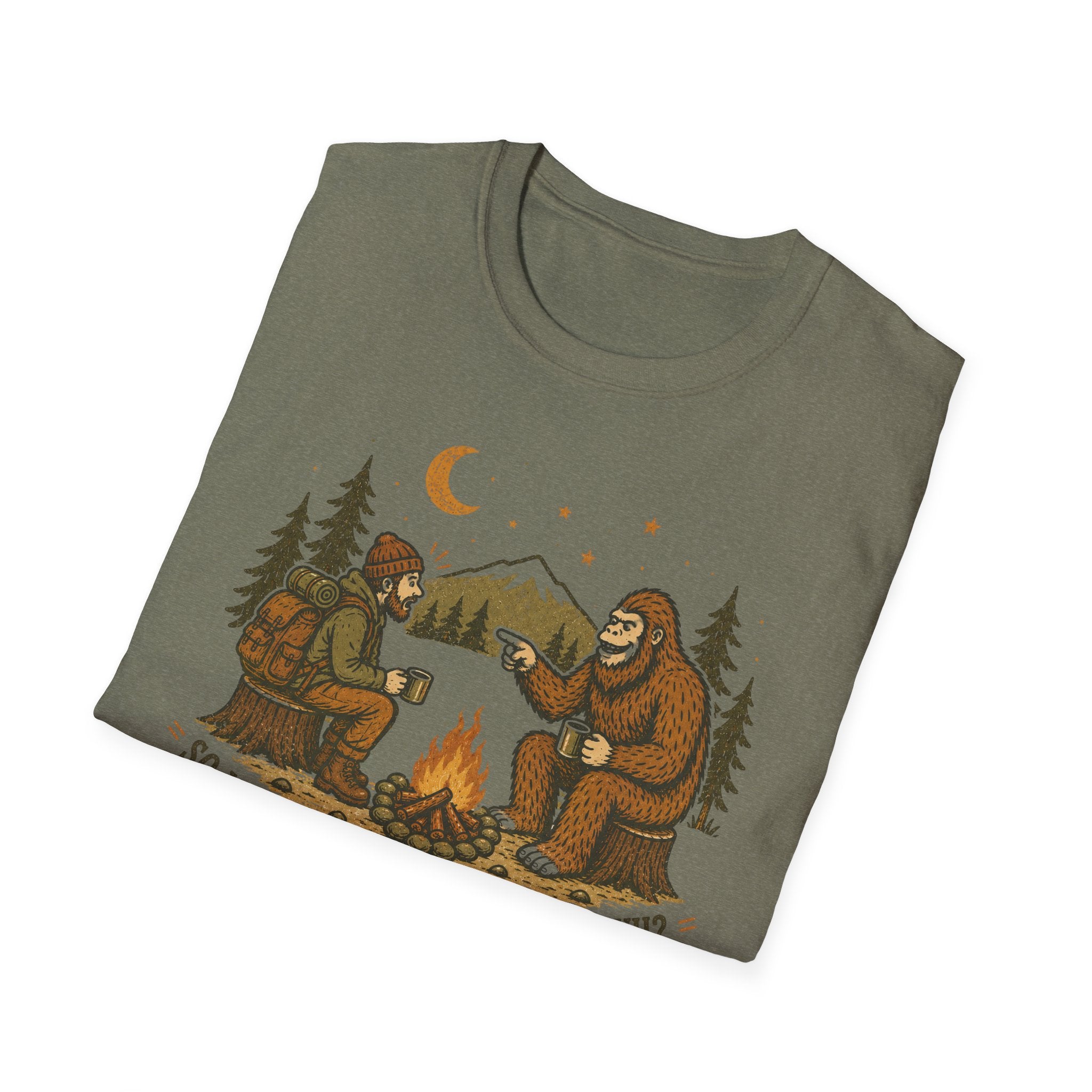 Hiker and Sasquatch T-Shirt