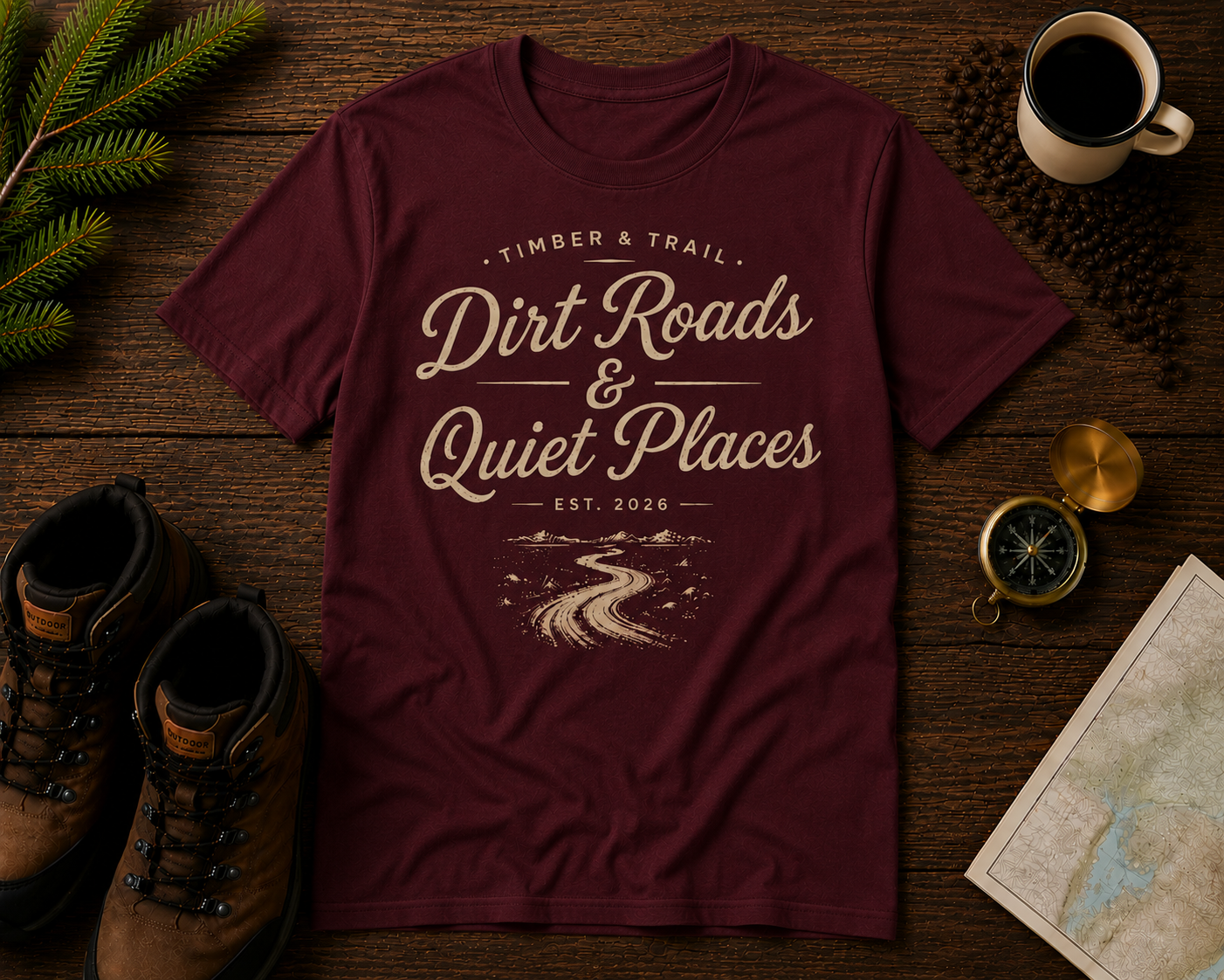Dirt Roads and Quiet Places T-Shirt