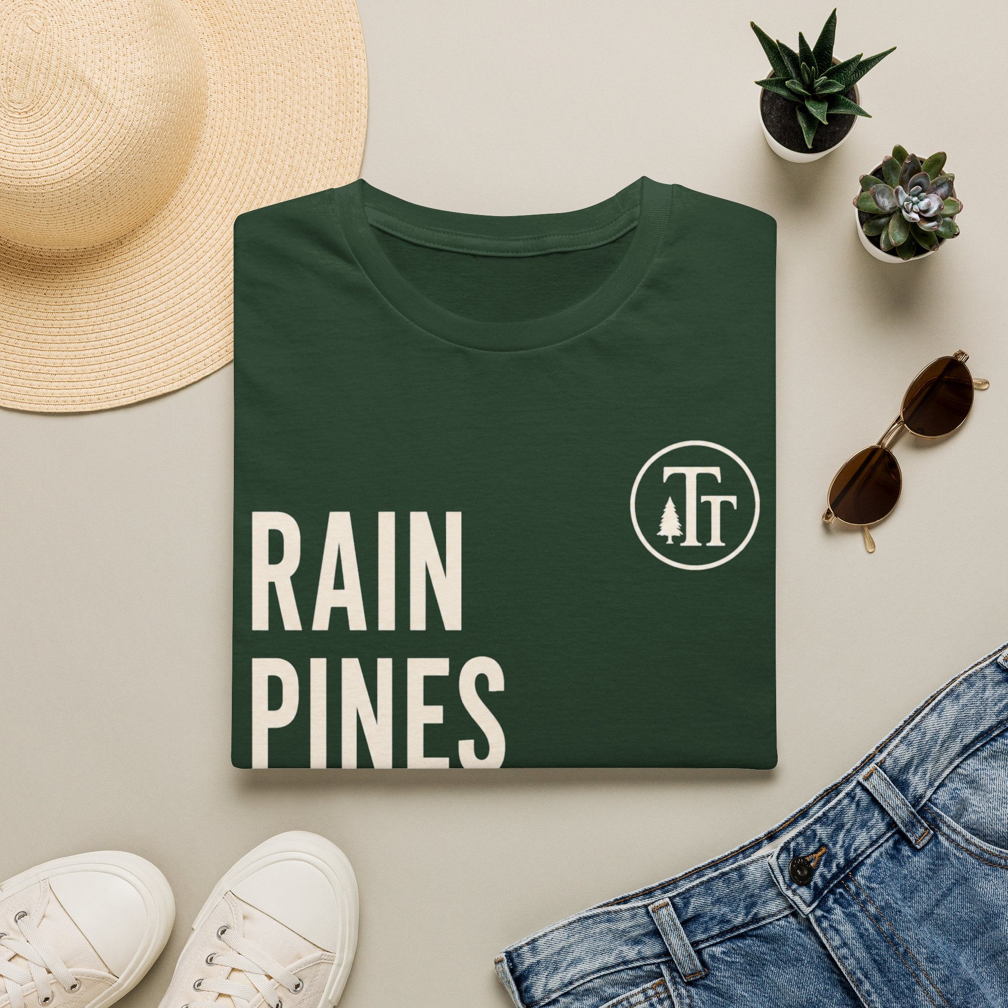 Rain. Pines. Mountains. Repeat T-Shirt