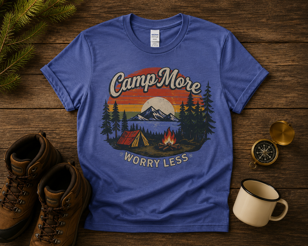 Camp More Worry Less T-Shirt