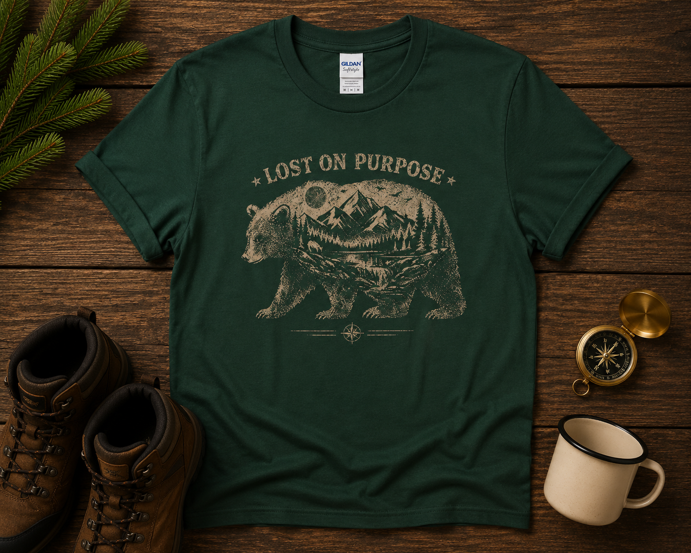 Lost On Purpose Bear T-Shirt