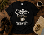 Coffee Adventure T-Shirt — "Fuel Your Adventures One Cup at a Time"