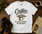 Coffee Adventure T-Shirt — "Fuel Your Adventures One Cup at a Time"