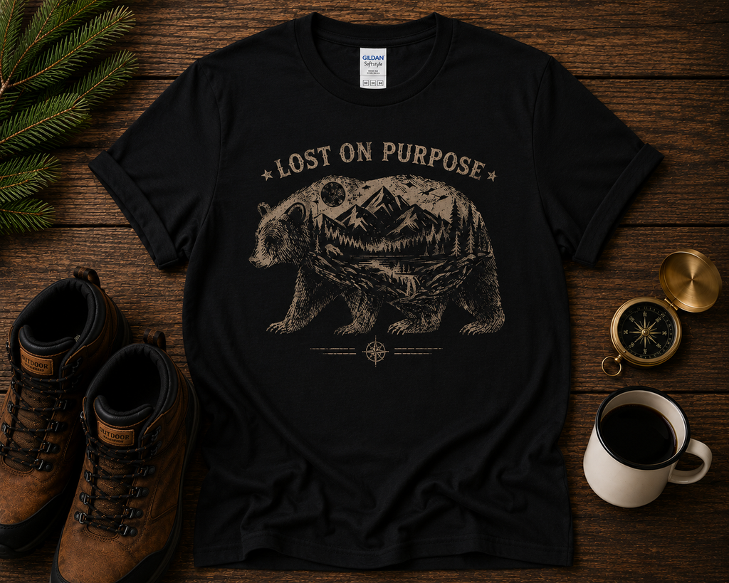 Lost On Purpose Bear T-Shirt