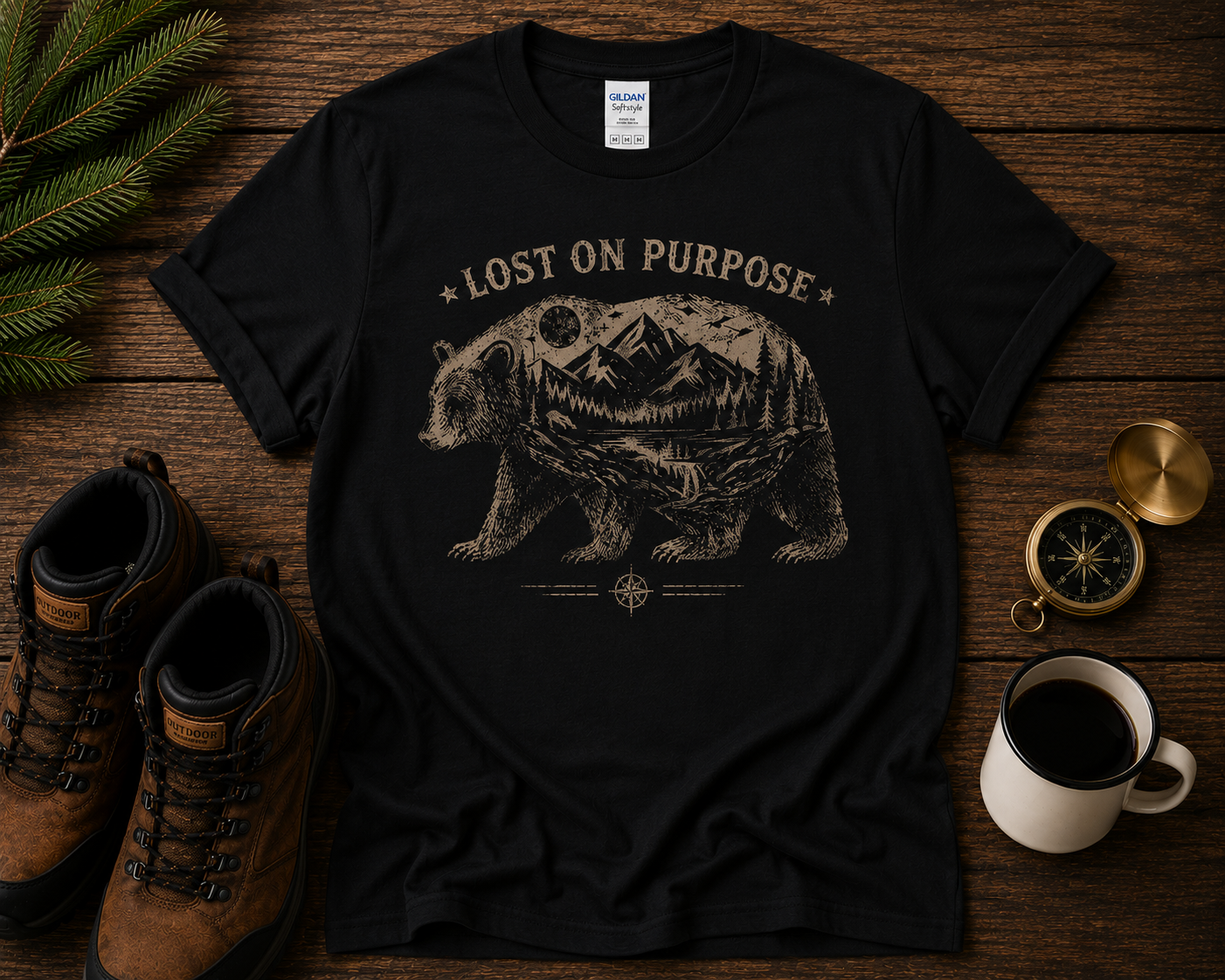 Lost On Purpose Bear T-Shirt