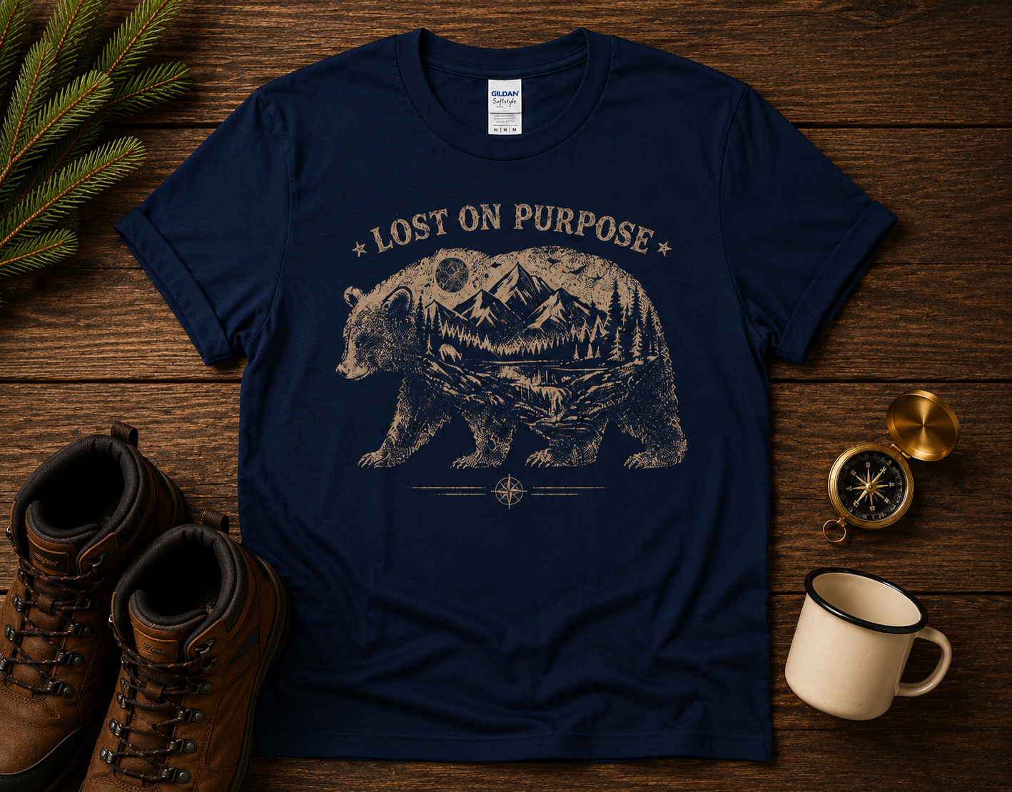 Lost On Purpose Bear T-Shirt