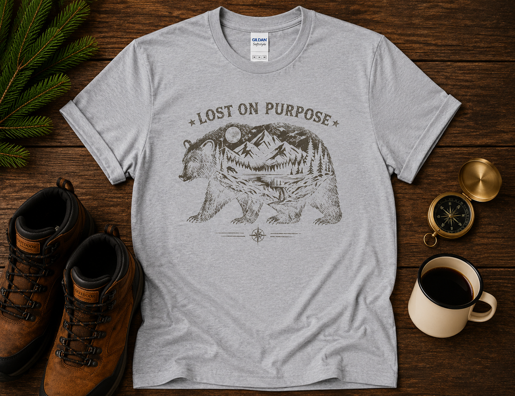 Lost On Purpose Bear T-Shirt