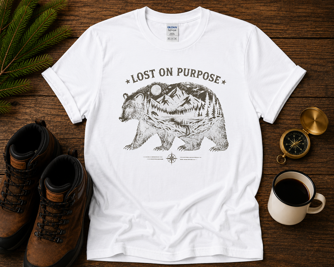 Lost On Purpose Bear T-Shirt