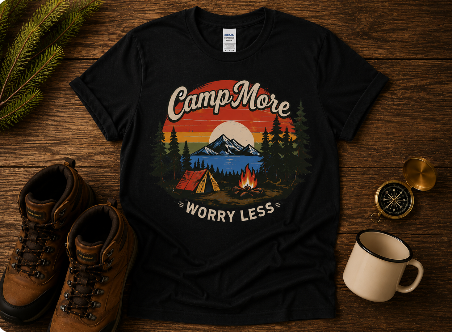 Camp More Worry Less T-Shirt