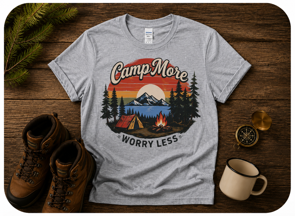 Camp More Worry Less T-Shirt