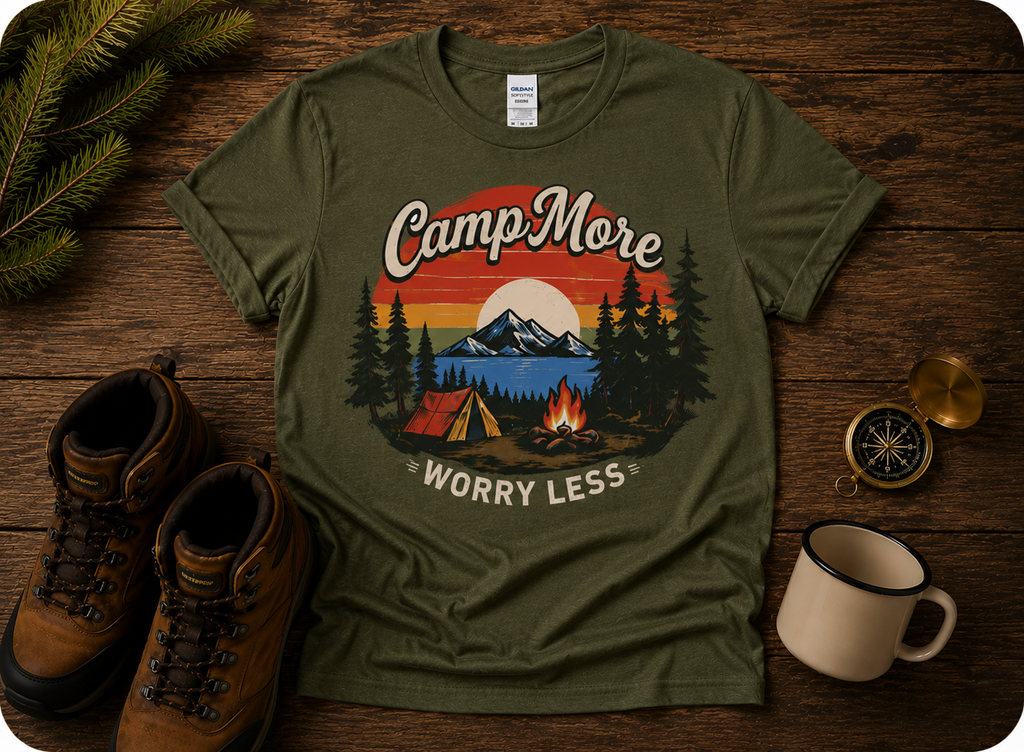 Camp More Worry Less T-Shirt