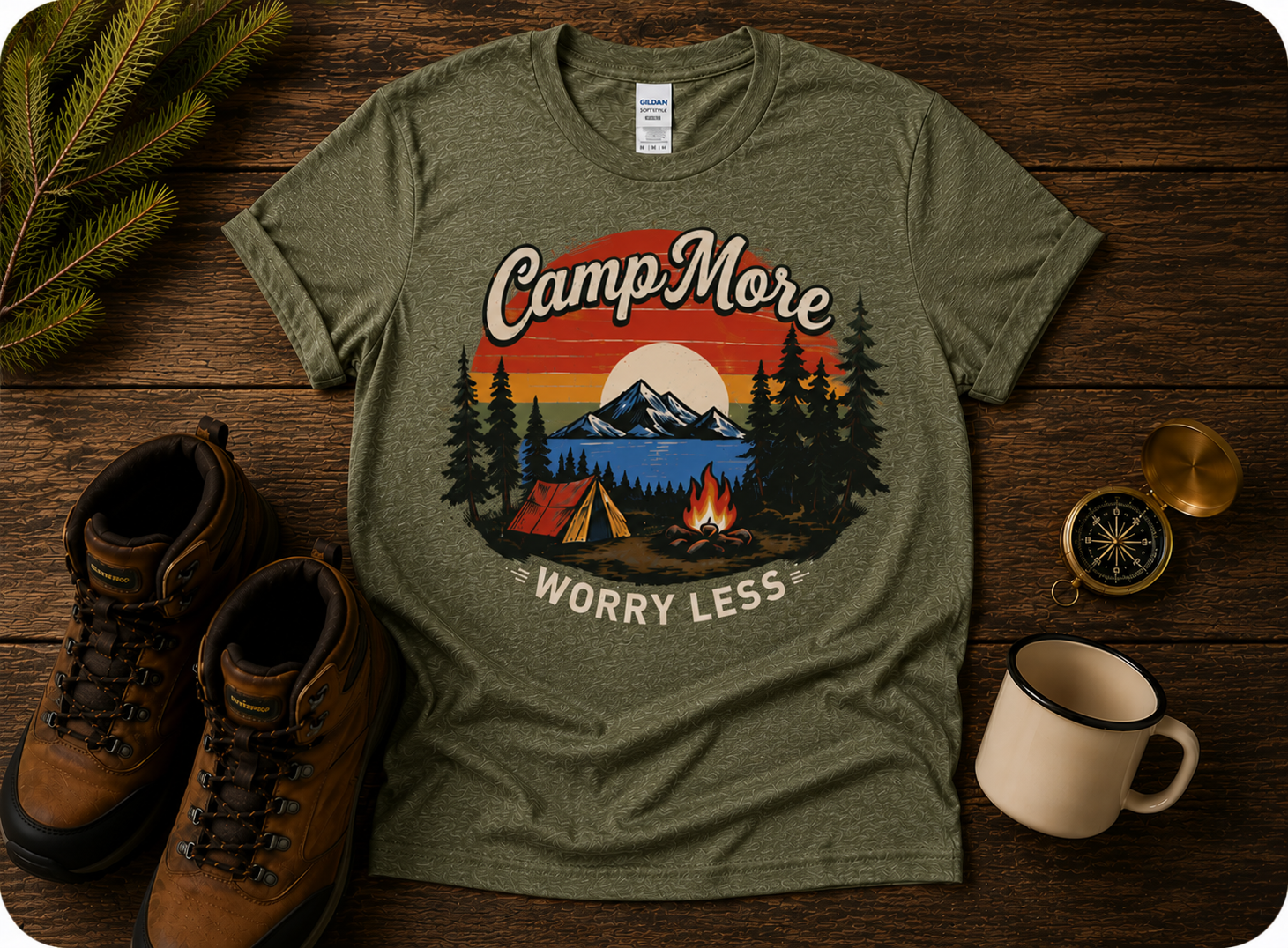 Camp More Worry Less T-Shirt