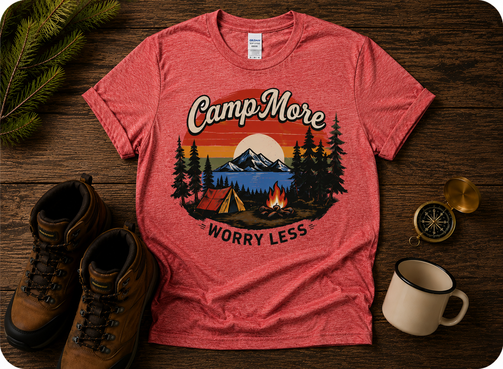 Camp More Worry Less T-Shirt