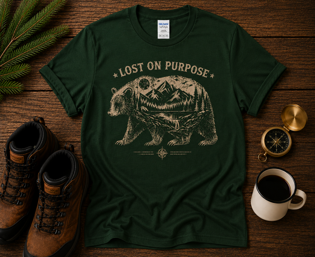 Lost On Purpose Bear T-Shirt