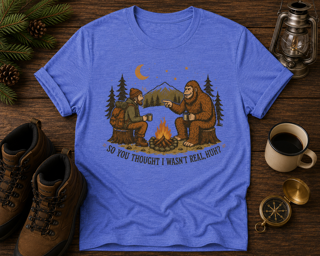 Hiker and Sasquatch T-Shirt