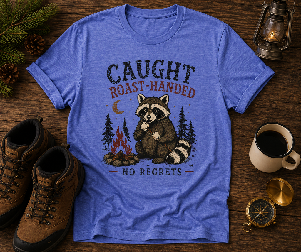 Caught Roast Handed Raccoon T-Shirt
