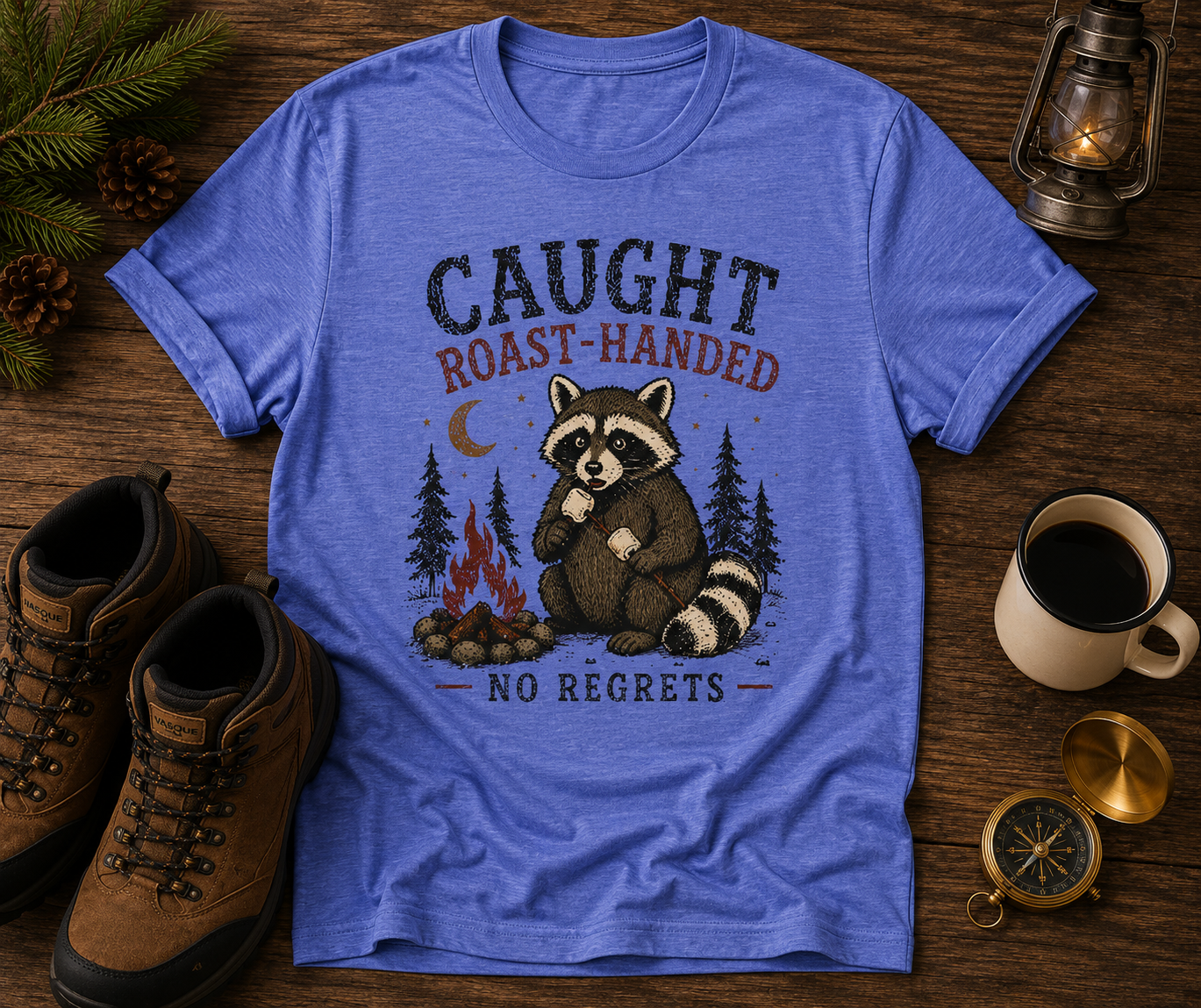 Caught Roast Handed Raccoon T-Shirt